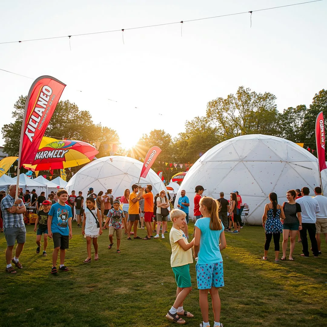 Illuminated Inflatable Event Dome design 9