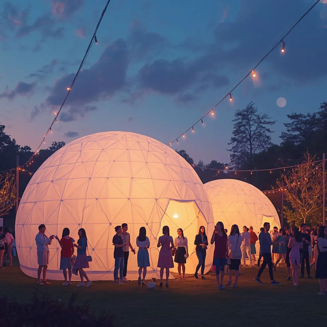 Illuminated Inflatable Event Dome design 5