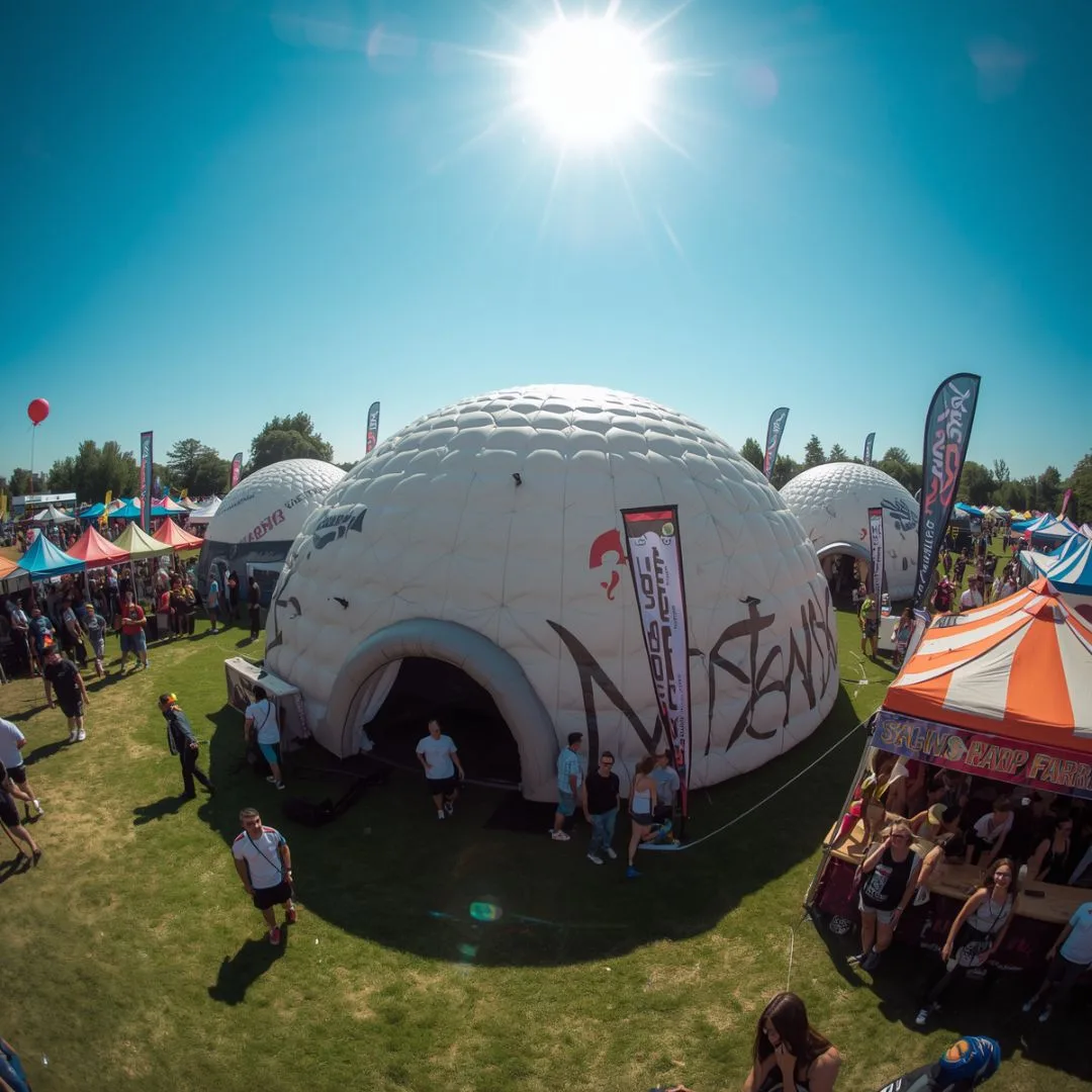 Illuminated Inflatable Event Dome design 4