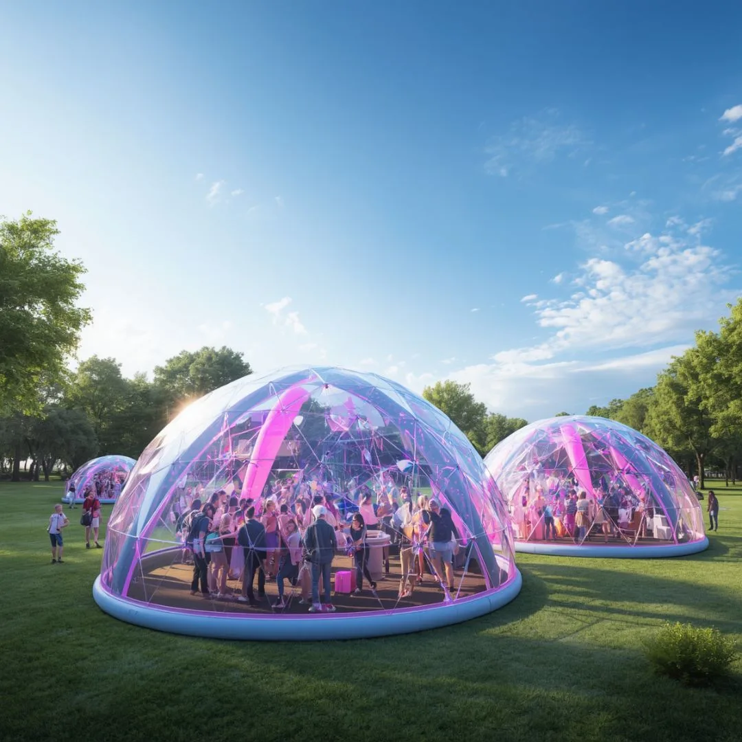Illuminated Inflatable Event Dome design 2
