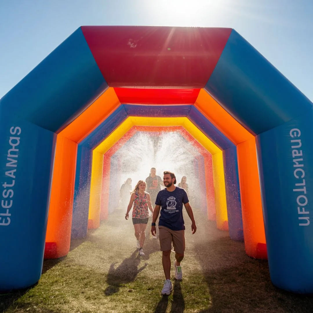 Inflatable Misting Tunnels design 3