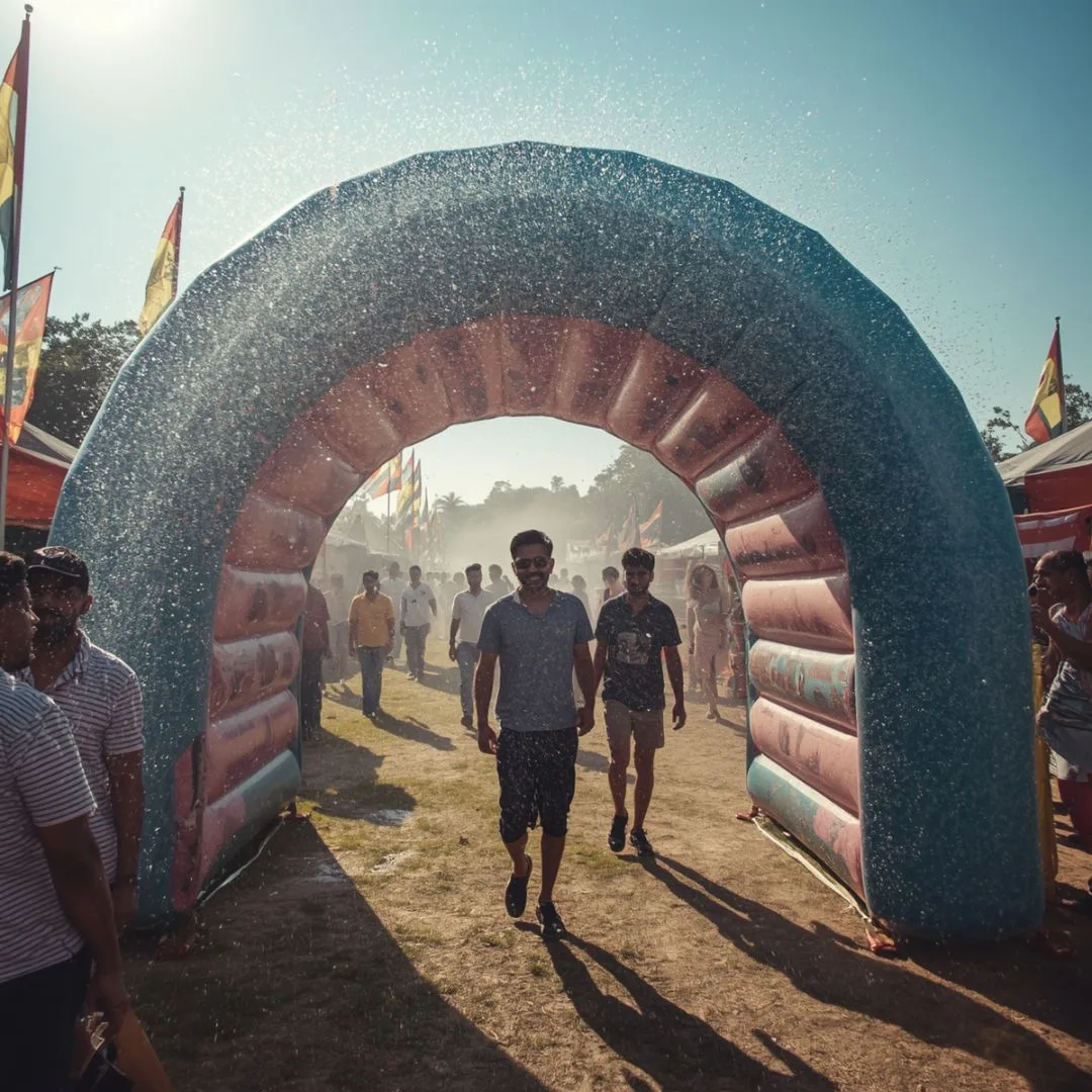 Inflatable Misting Tunnels design 2
